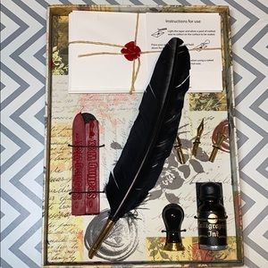 Calligraphy set with wax sealent.